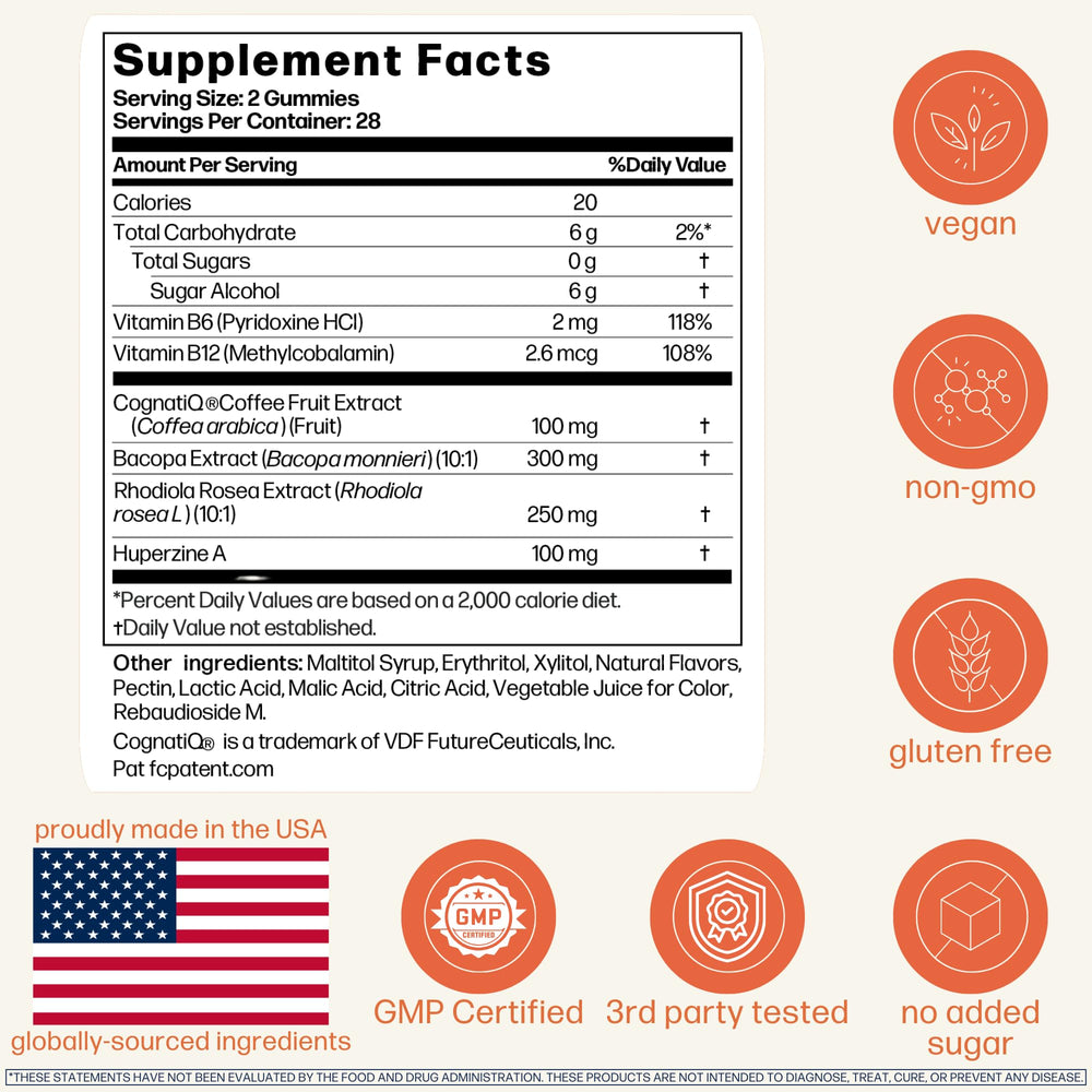 Avantera Elevate gummies in use during study session for improved concentration