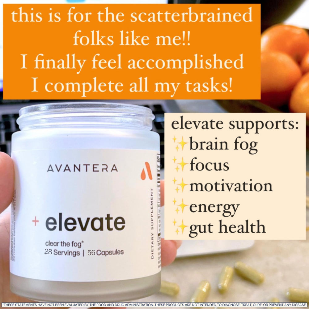 Avantera Elevate made-in-USA emblem on label.