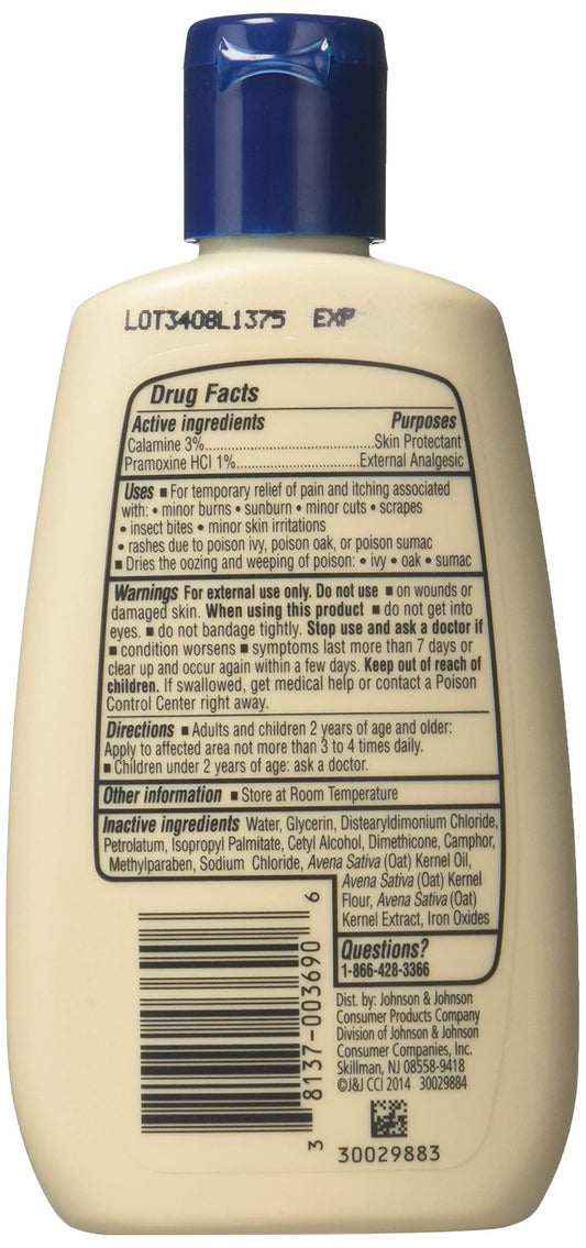 Aveeno calamine close-up showing soothing skin protectant in action
