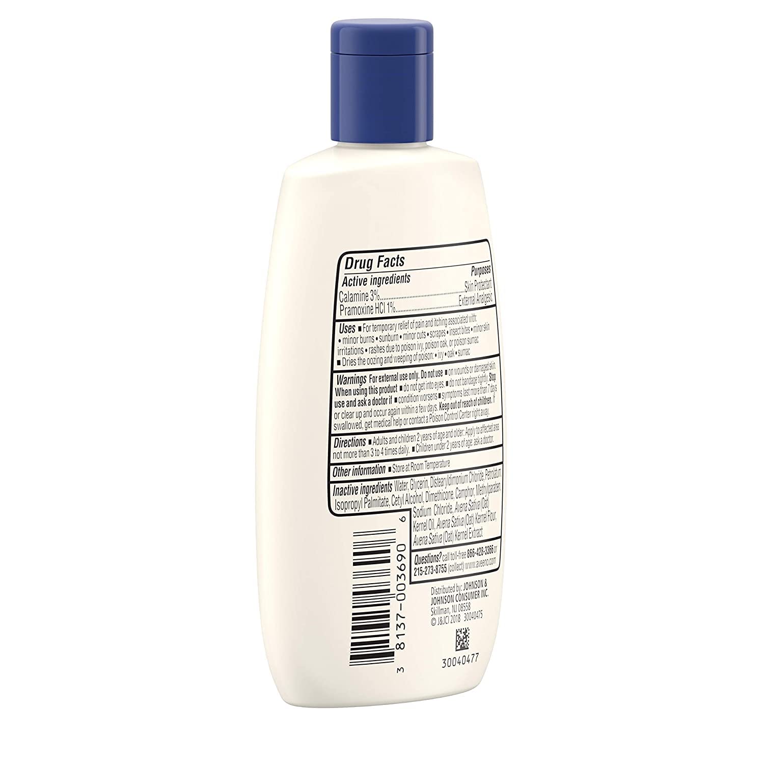 Aveeno Anti-Itch Lotion hand applying to irritated skin suggests relief.