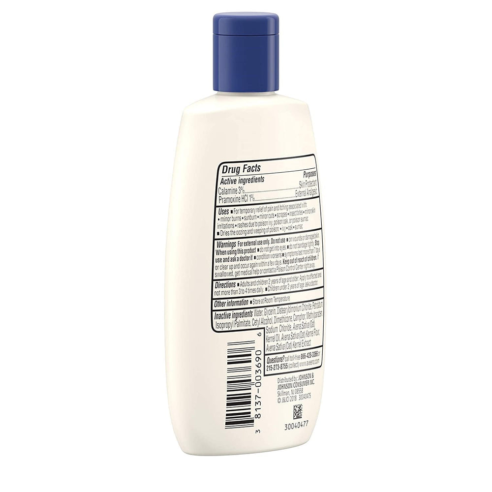 Aveeno Anti-Itch Lotion hand applying to irritated skin suggests relief.