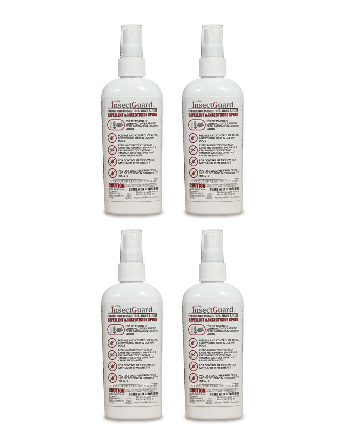 AverPak InsectGuard 6oz bottle, ready-to-use permethrin spray.