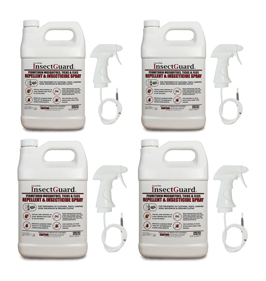 AverPak InsectGuard gallon bottle ready-to-use permethrin spray for outdoor protection.