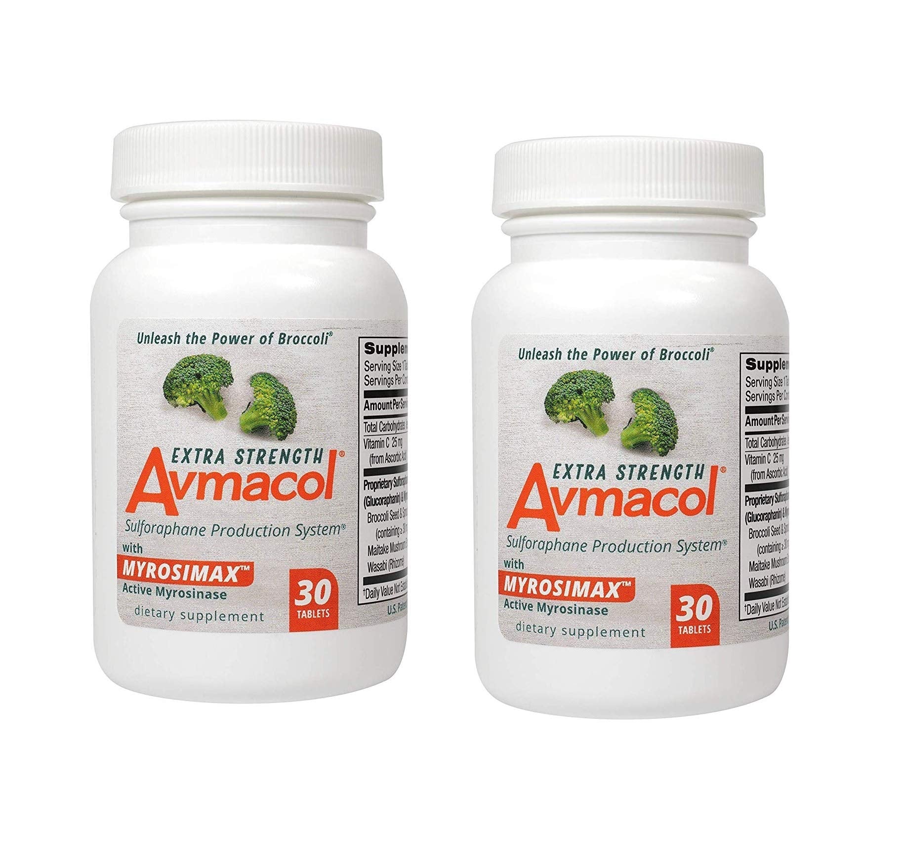 Avmacol bottle side view highlighting extra strength formula for immune support.