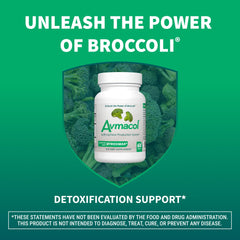 Avmacol label detail—glucoraphanin and myrosinase in a trusted formula.