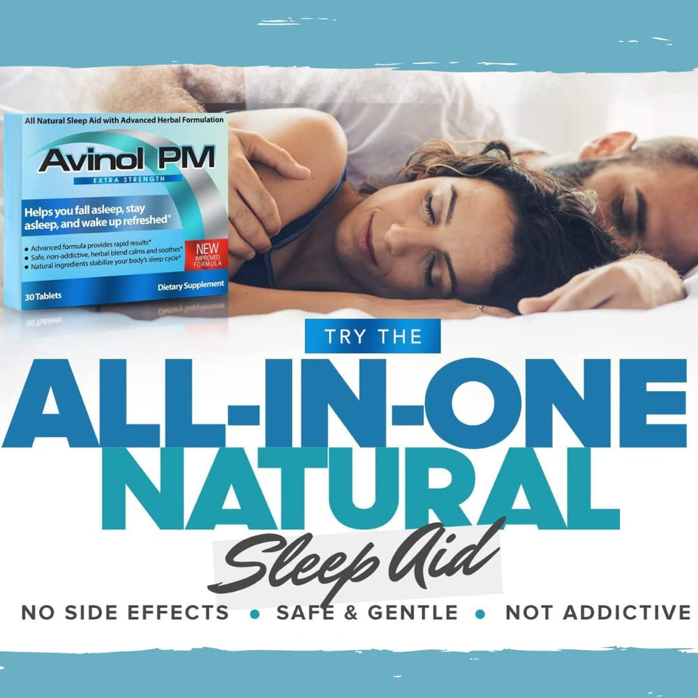 Avinol PM softgel capsules arranged on a surface
