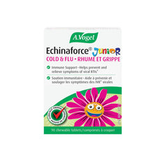A.Vogel Echinaforce Junior bottle with orange-flavored chewables for kids' immune support
