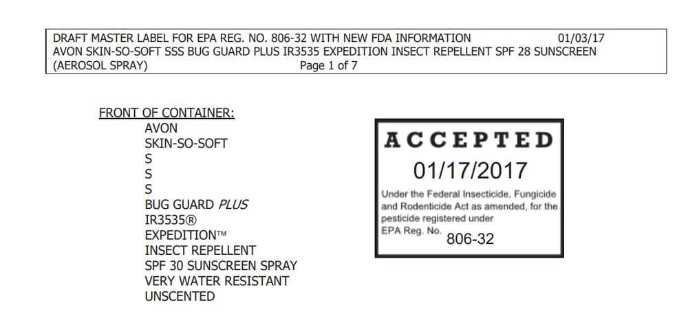 Dermatologist-tested, unscented AVON Bug Guard Expedition formula for sensitive skin.
