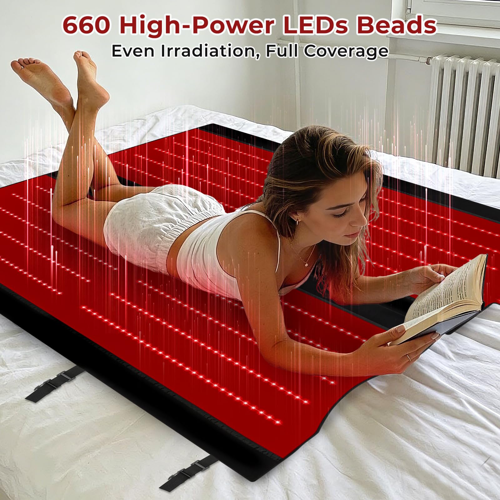 AVZAVZ red light therapy kit with dual mats and accessories