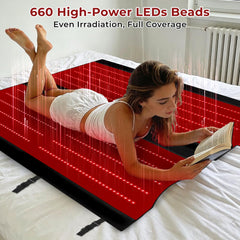 AVZAVZ red light therapy kit with dual mats and accessories