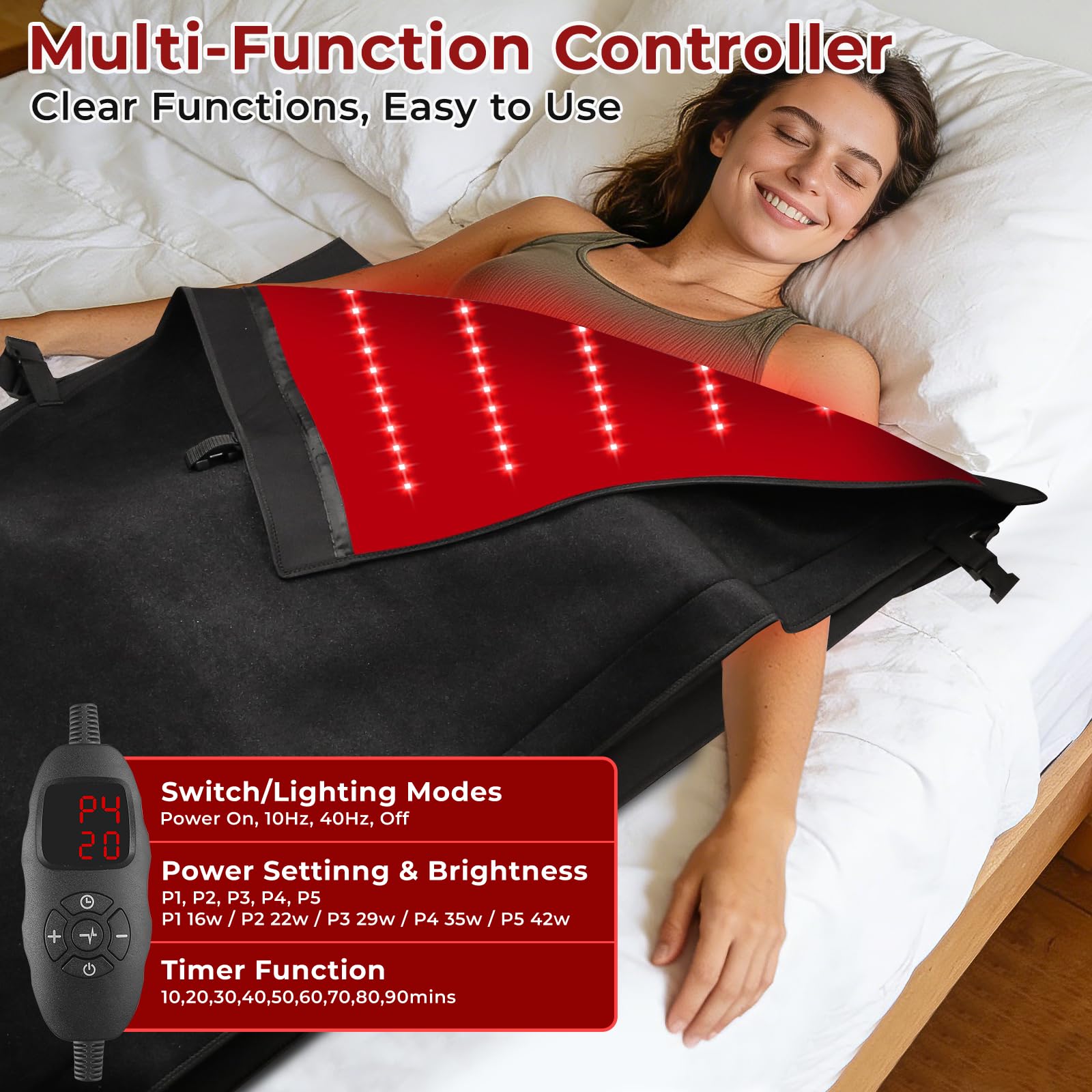 AVZAVZ red light therapy mat in-use lounging for wellness breaks