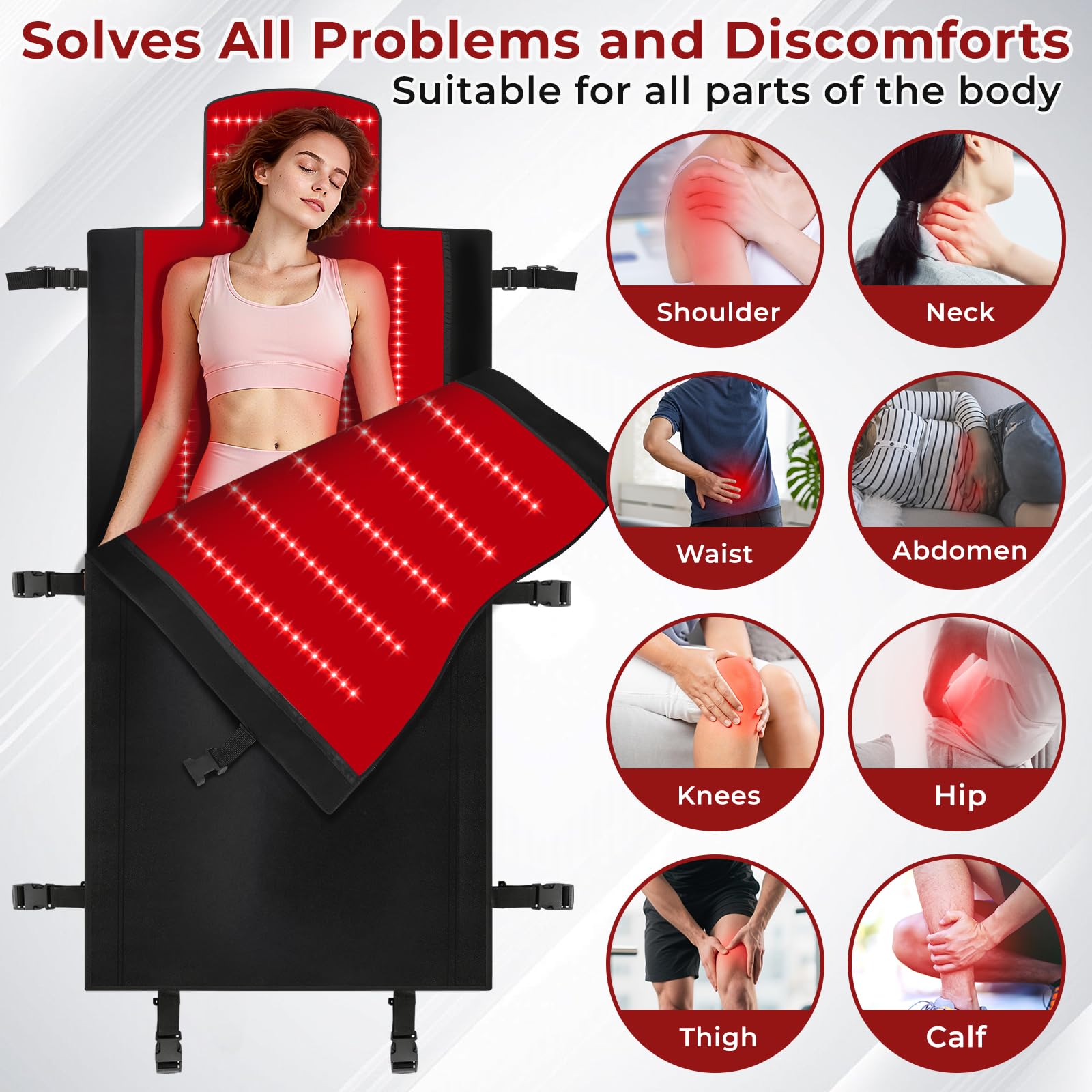 AVZAVZ red light therapy mat office setup for quick wellness