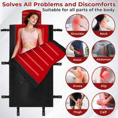 AVZAVZ red light therapy mat office setup for quick wellness