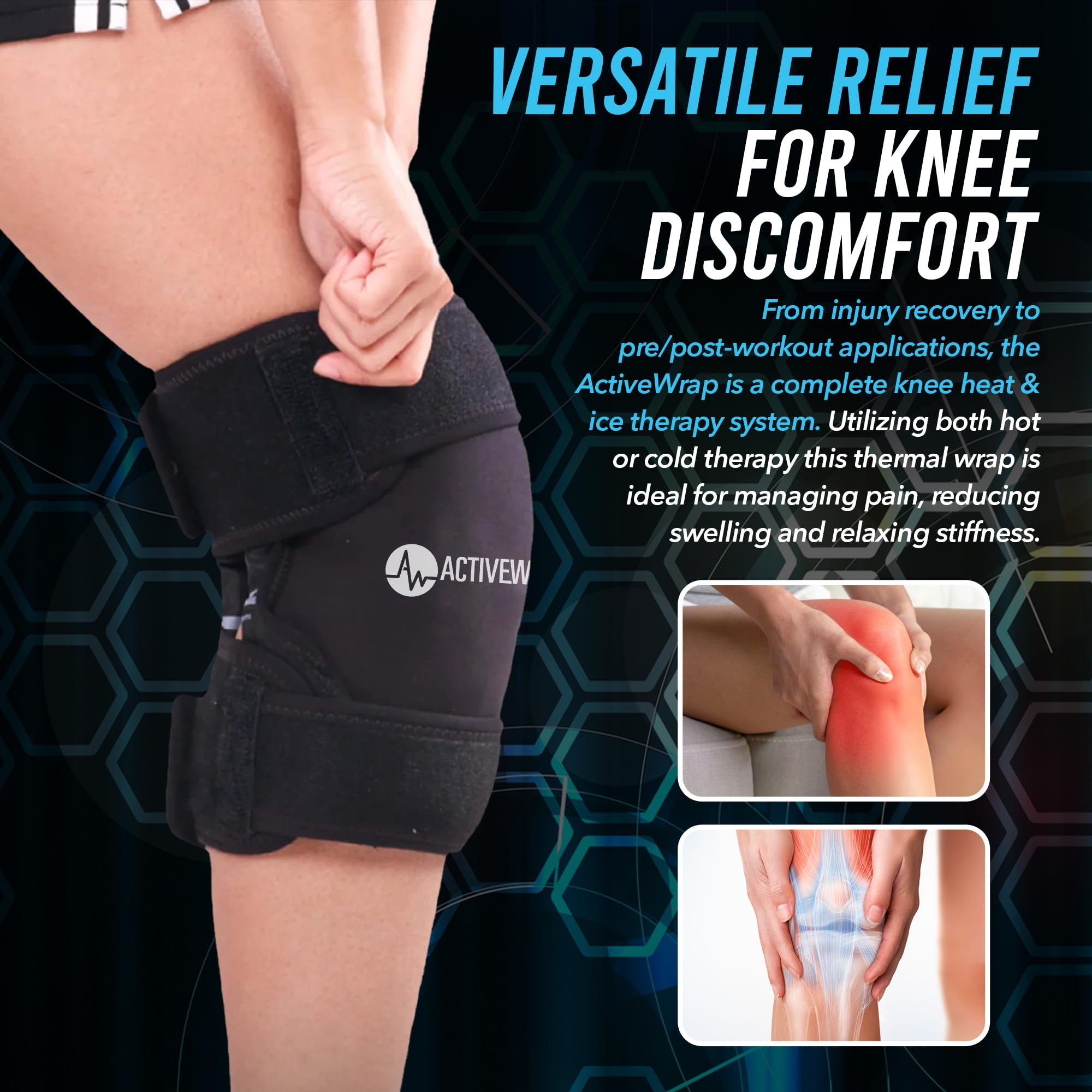 AW ACTIVEWRAP reusable gel packs maintain temperature for effective sessions