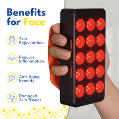 American Wellness Authority red light panel close-up for face-use area exposure