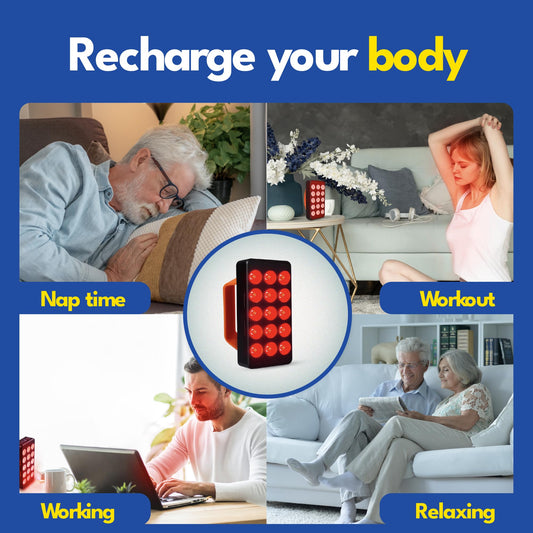 American Wellness Authority red light panel demonstrating full-body coverage