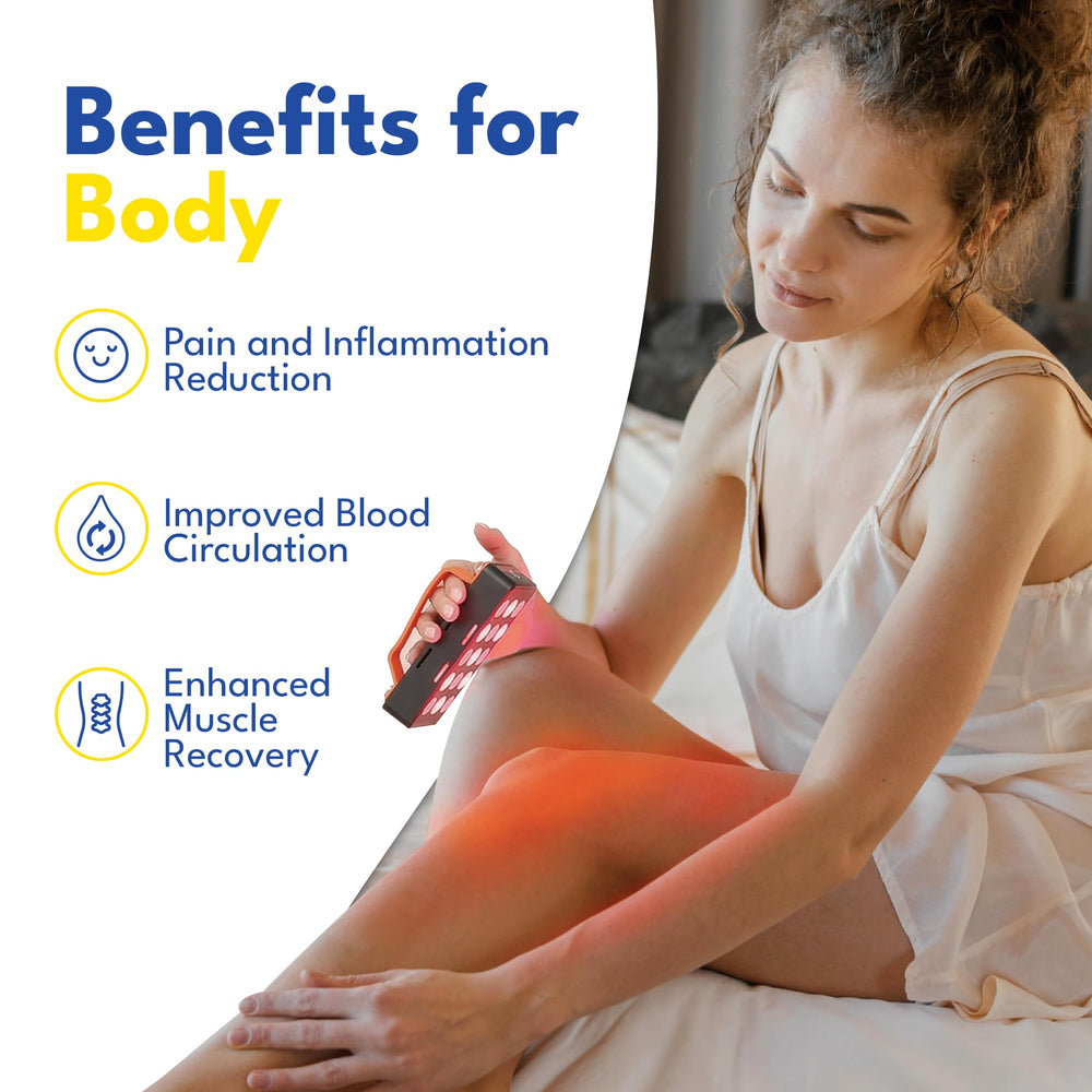 American Wellness Authority red light panel on stand for versatile placement