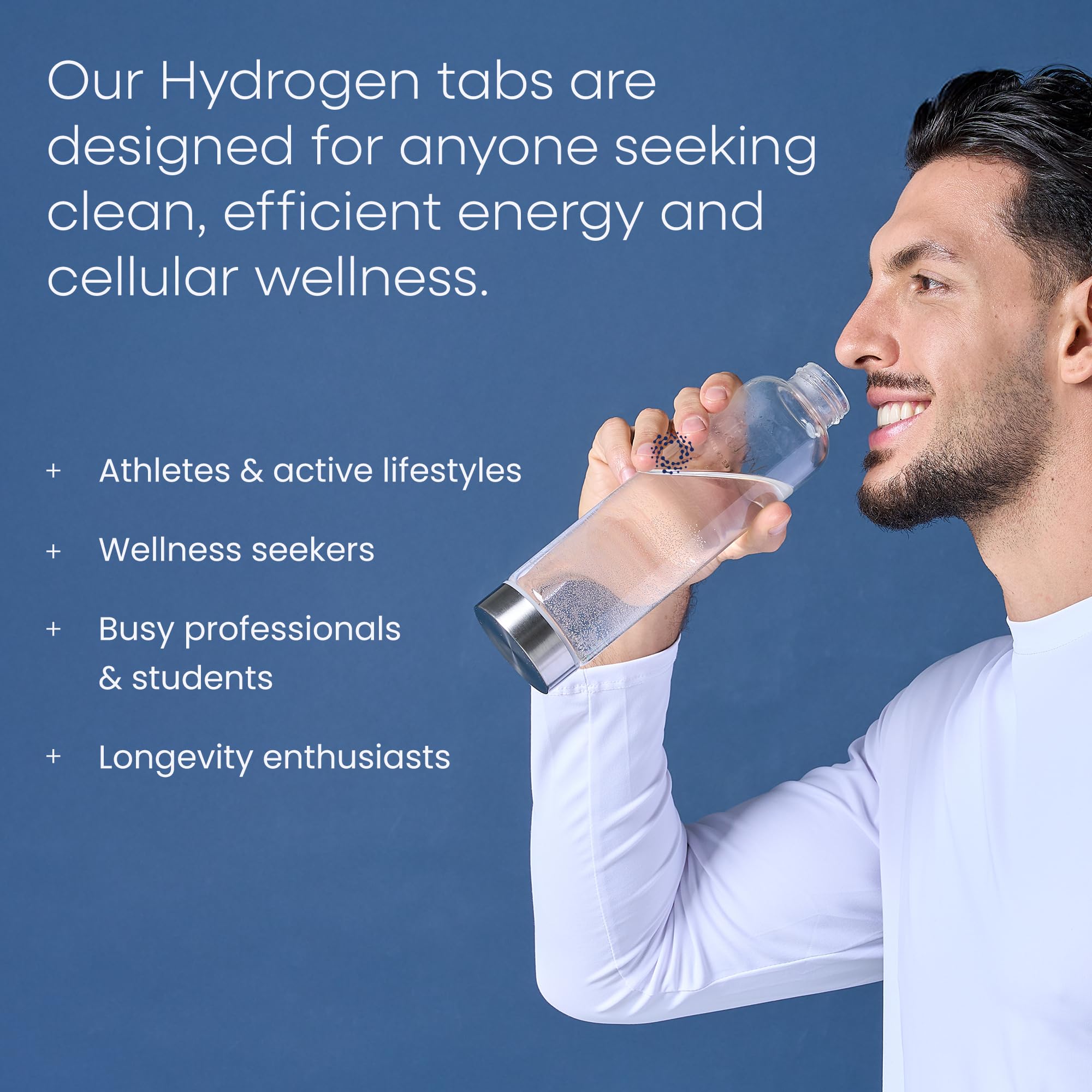 AwakenedCore Hydrogen Tablets in water show immediate fizz and refreshing hydration.