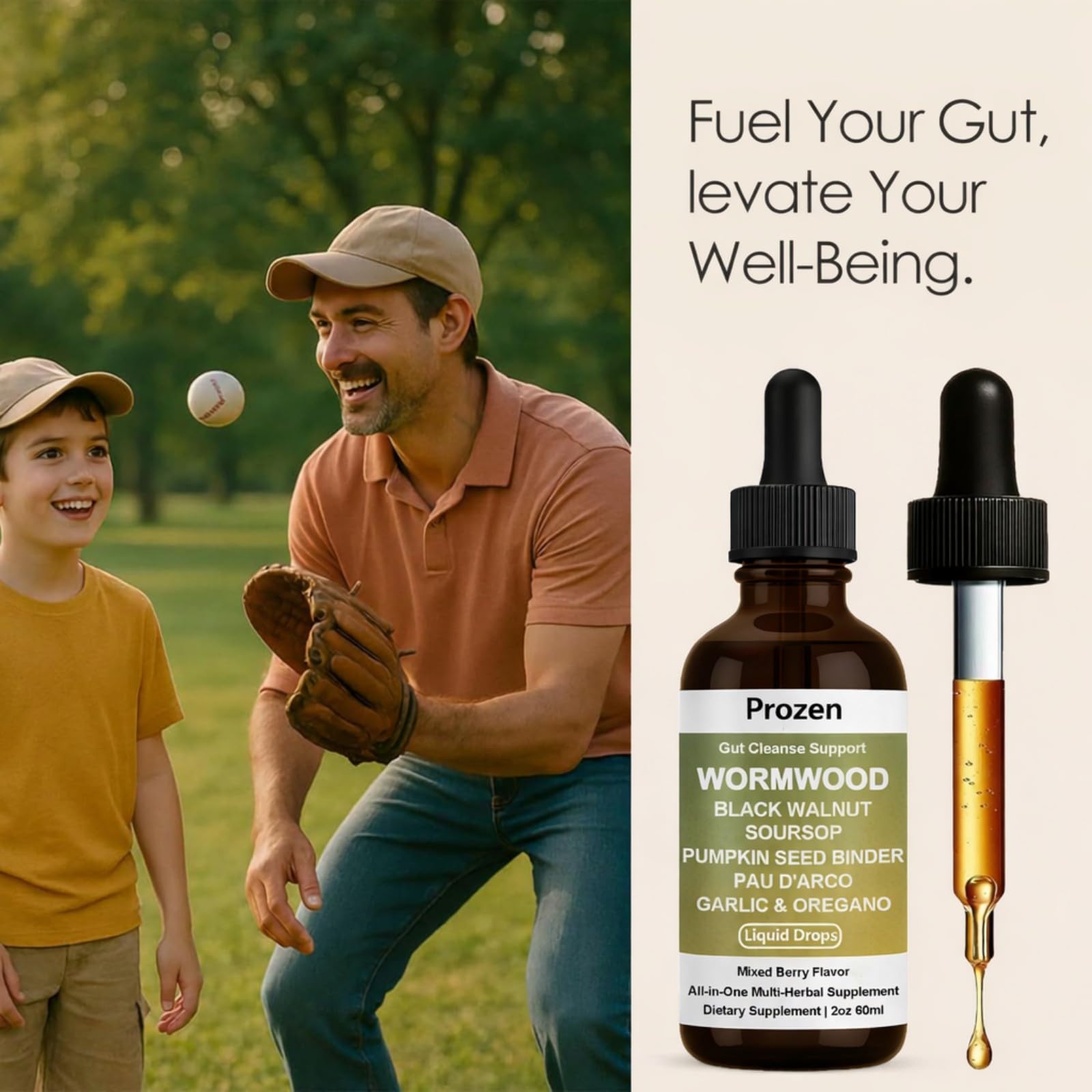 Awjsde Prozen packaging highlights portability for busy adults pursuing daily gut care.