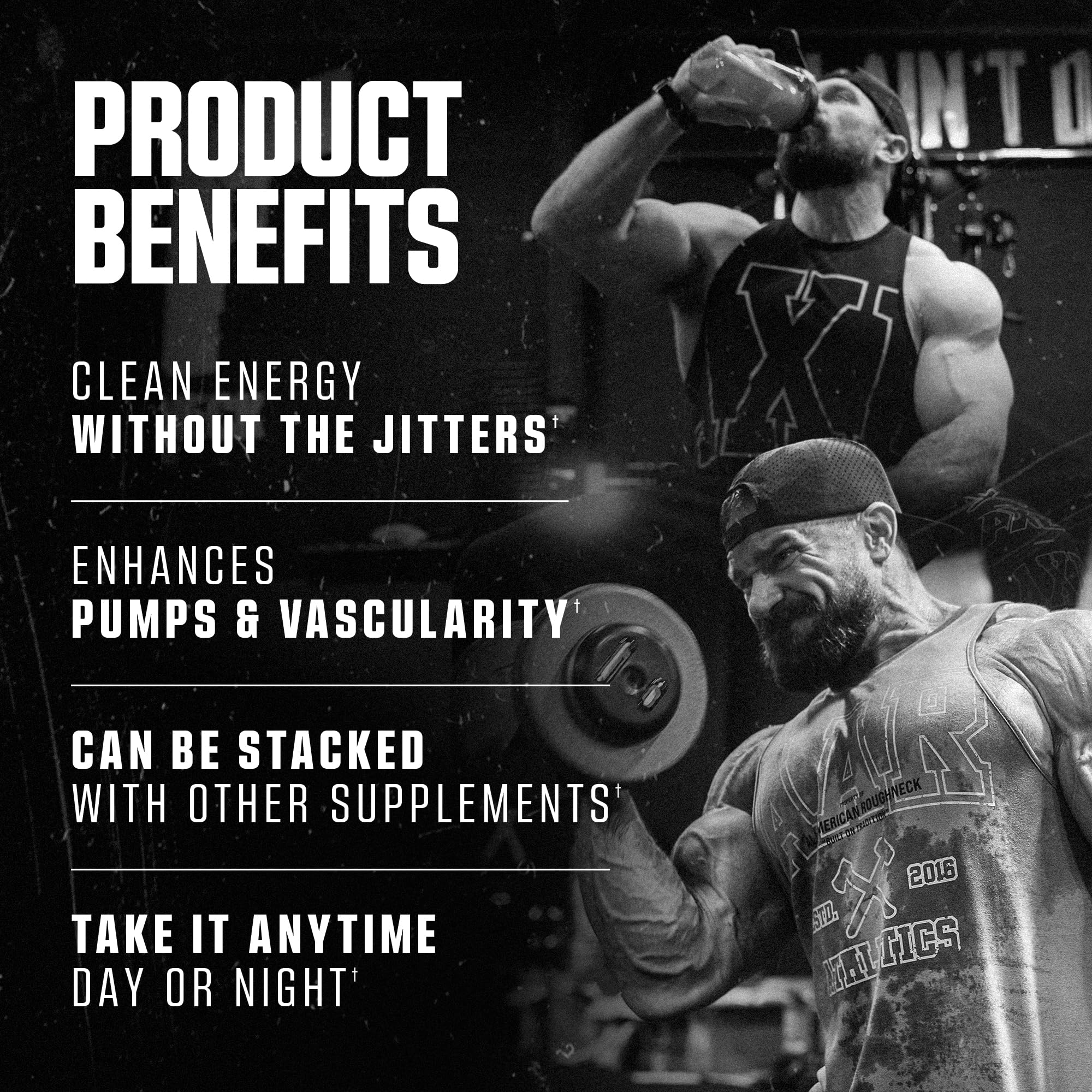 Axe & Sledge Hydraulic Creatine MagnaPower graphic conveys strength support.