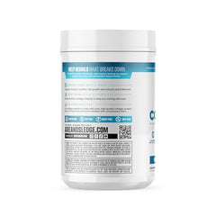 Axe & Sledge collagen powder dissolving in coffee for a smooth, unflavored boost.