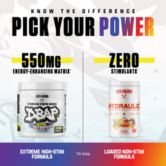 Axe & Sledge DBAP ingredients chart provides transparency for fueling choices.
