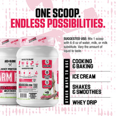 Axe & Sledge Farm Fed Strawberry Milkshake in a shaker
