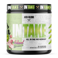 Axe & Sledge Intake bottle pour signals ready-to-use pre-workout for a sustained energy boost