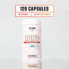Axe & Sledge Joint+ Bioperine capsule closeup illustrating enhanced nutrient absorption.