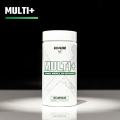 Axe & Sledge Multi Plus label closeup detailing the 24 vitamins and minerals