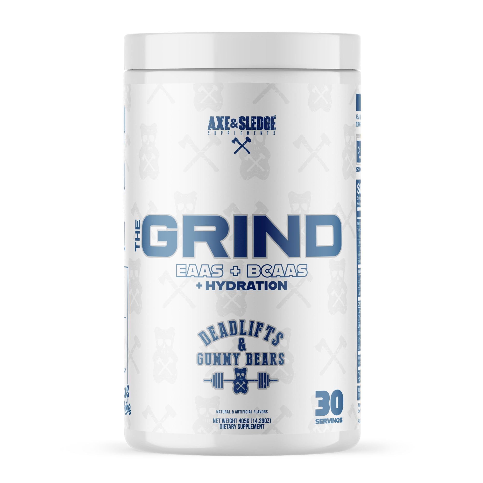 Axe & Sledge The Grind bottle pour for hydration and recovery after training.