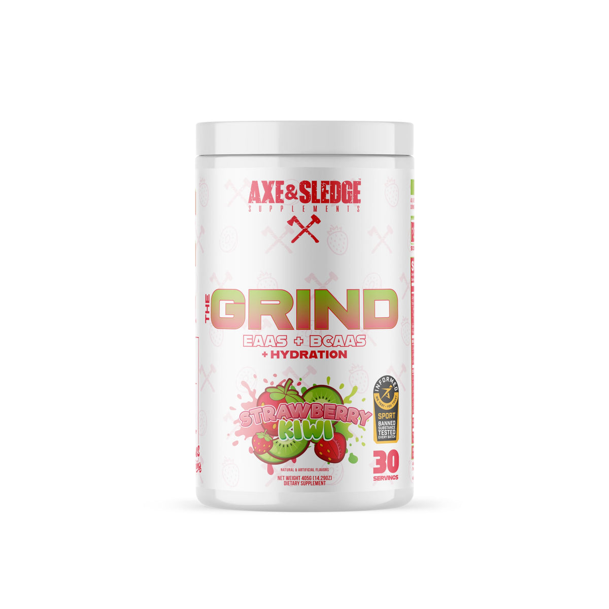 Axe & Sledge The Grind bottle being poured for hydration during workouts.