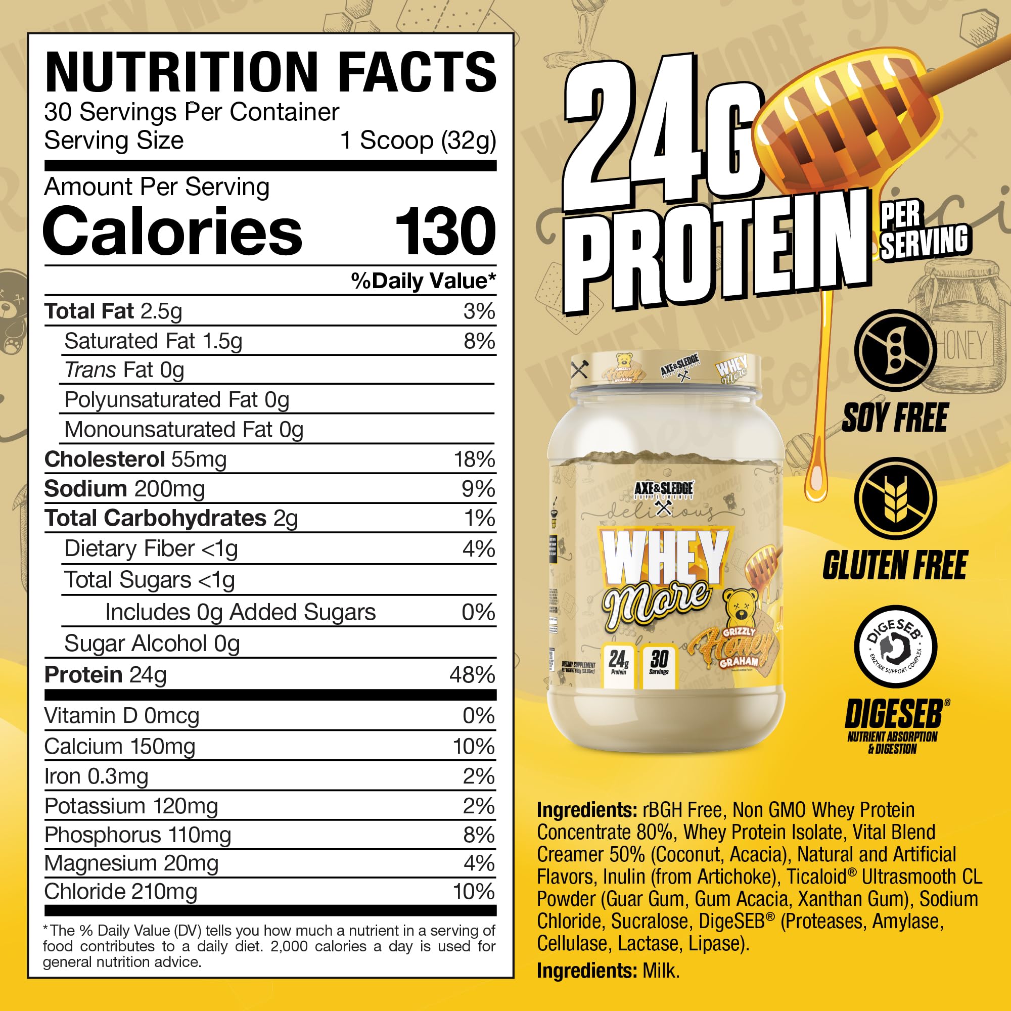 Axe & Sledge Whey More creamy texture enhances your smoothie experience