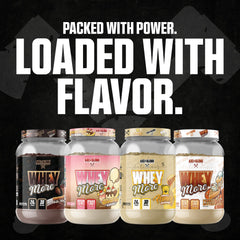 Axe and Sledge WHEY MORE packaging showing 30 servings