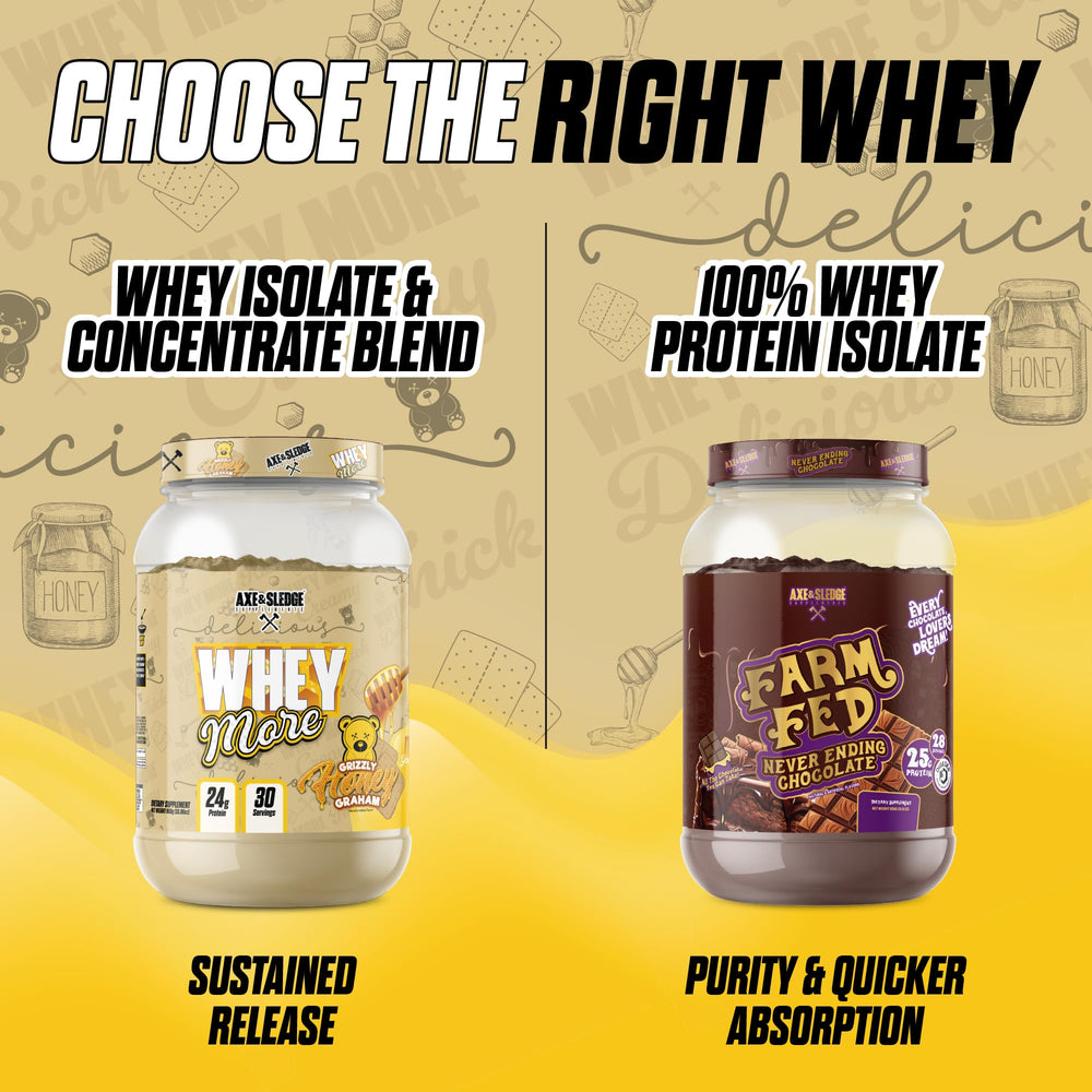 Axe & Sledge Whey More post workout shake for fueling recovery