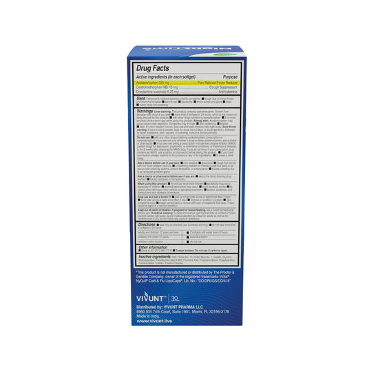 AXIV Nighttime Relief blister packs show easy two-softgel doses for night use.