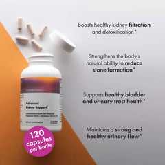 Axobotanica Kidney Cleanse label info emphasizes non-GMO and gluten-free