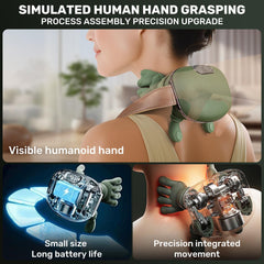 AXOCRAK heat function provides comfortable neck relief during use