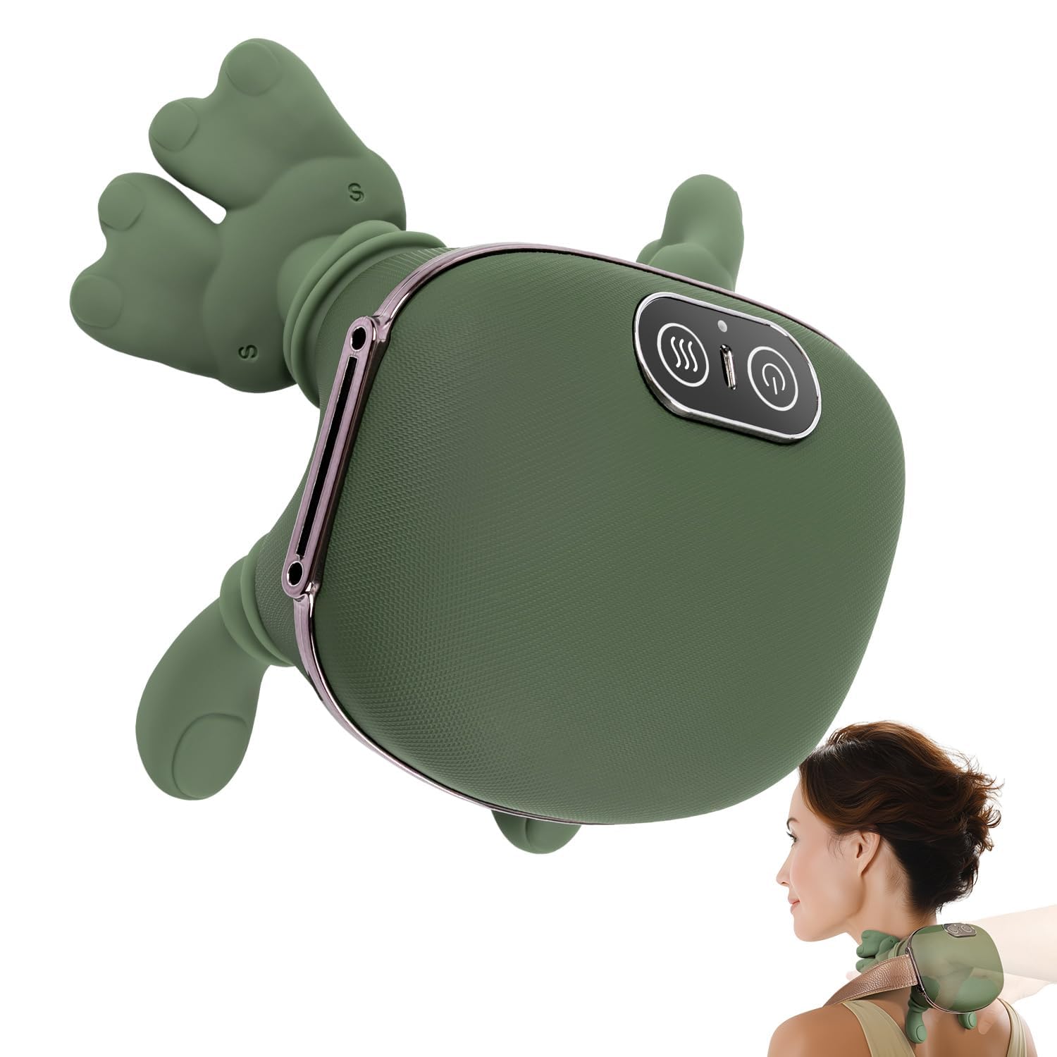AXOCRAK neck-shoulder massager with 4D shiatsu kneading for deep relaxation