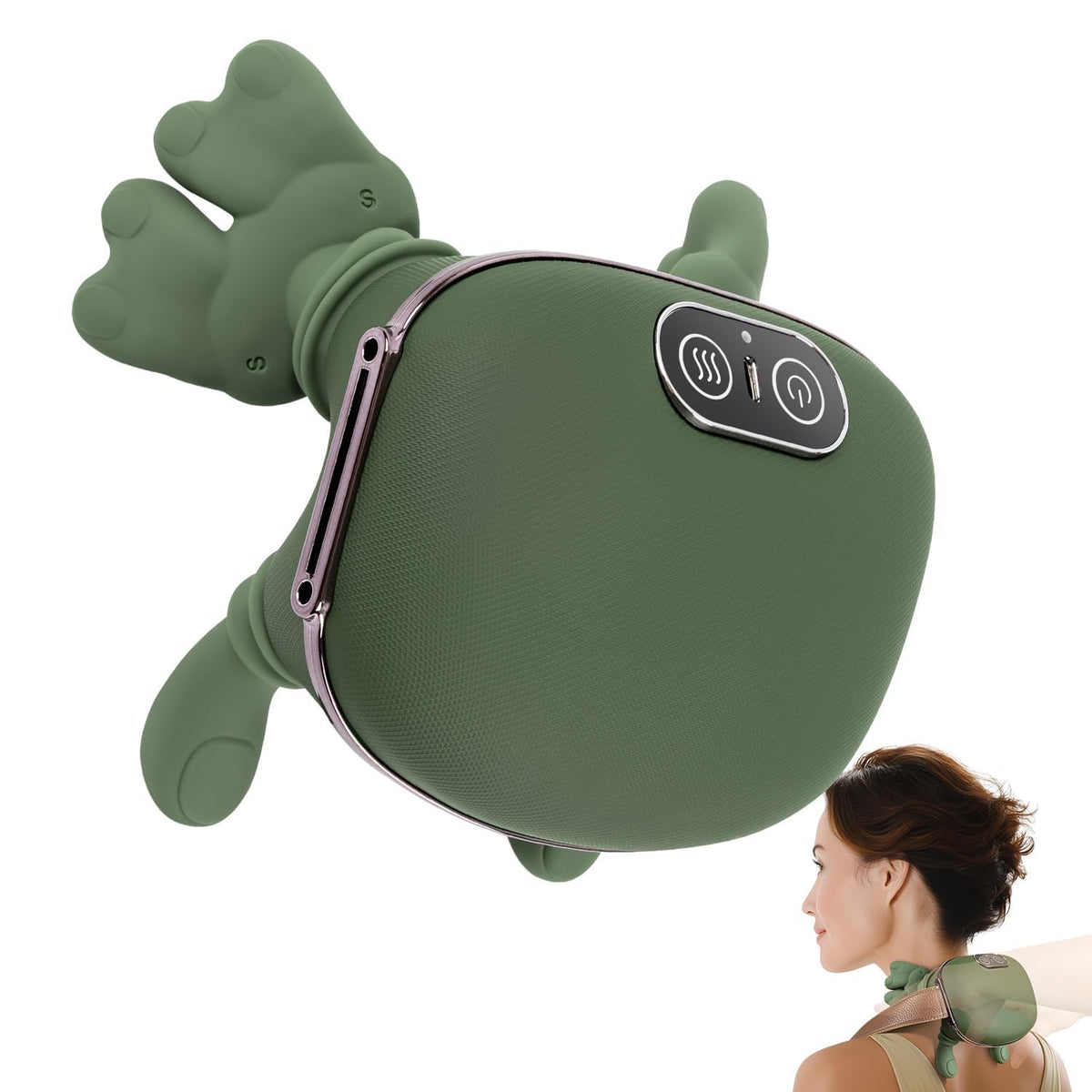 AXOCRAK neck-shoulder massager with 4D shiatsu kneading for deep relaxation