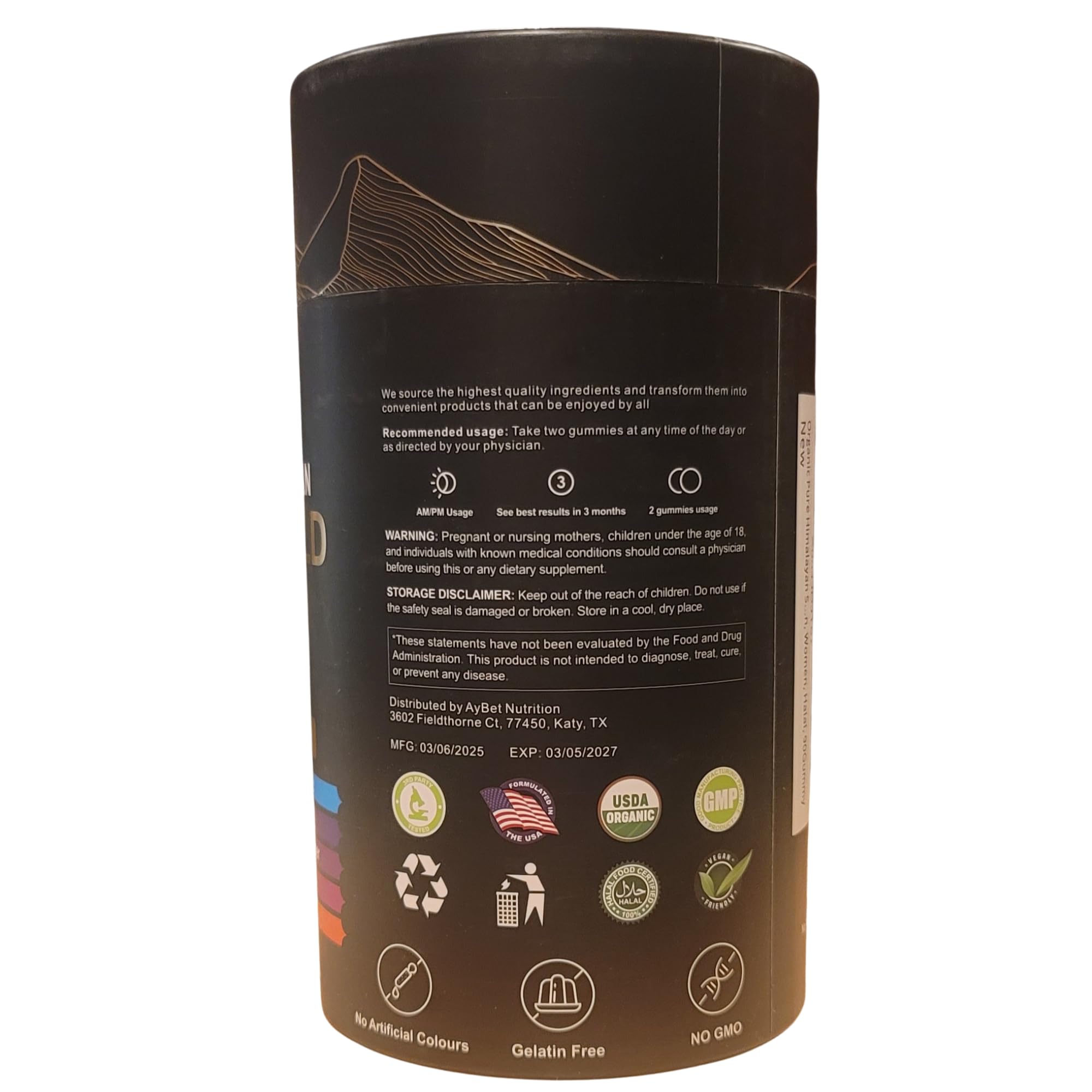 AyBet Shilajit Gold Gummies two gummies daily for balanced energy.