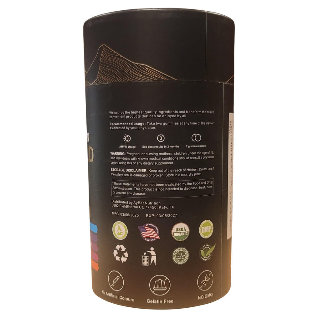 AyBet Shilajit Gold Gummies two gummies daily for balanced energy.