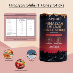 AYODH stick highlights 75%+ fulvic acid and 85+ trace minerals for a nutrient-rich profile.
