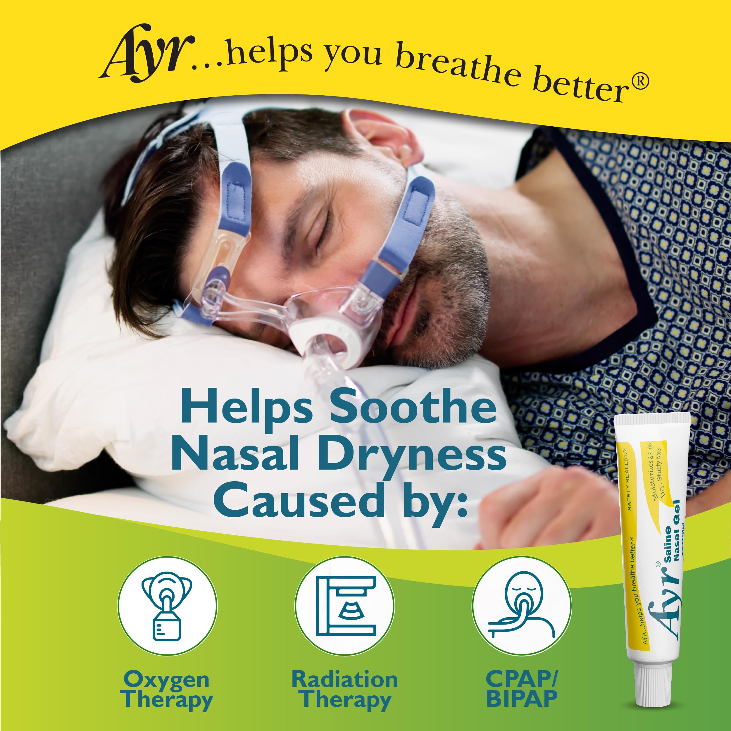 AYR saline-nasal-gel-dry-nasal-passage demonstrates hydration