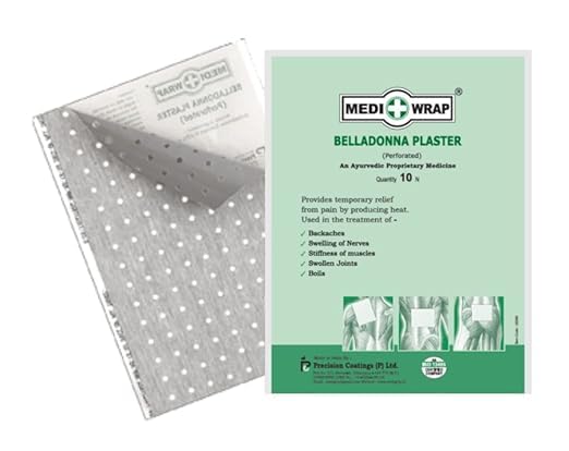 ayurvedic belladonna plaster 30-sheet three-pack for targeted relief and easy application