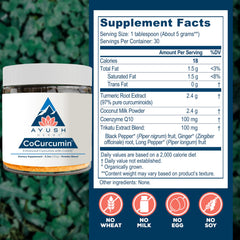 Ayush Herbs CoCurcumin ginger and long pepper blend — aids digestive comfort