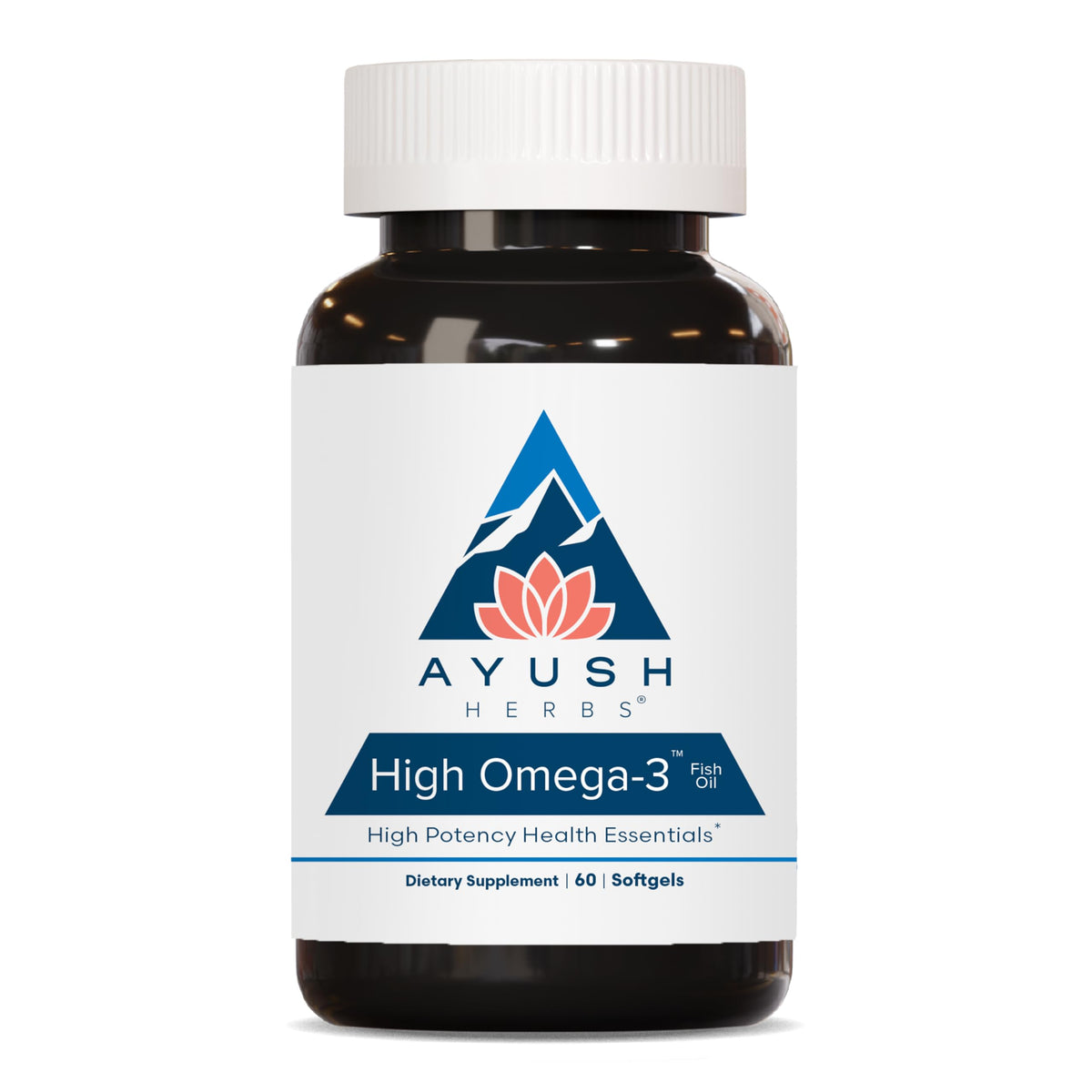 Ayush Herbs High Omega-3 softgels for daily wellness