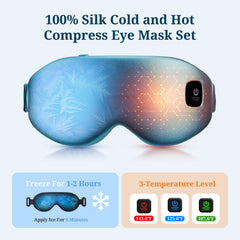 Azang silk eye mask with removable cover for easy washing