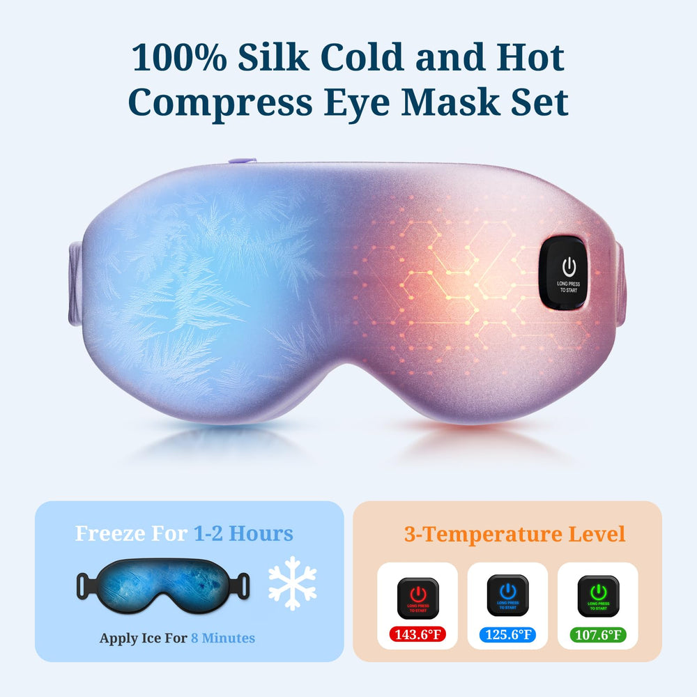 Azang removable washable silk cover on a soft hypoallergenic eye mask
