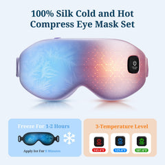 Azang removable washable silk cover on a soft hypoallergenic eye mask